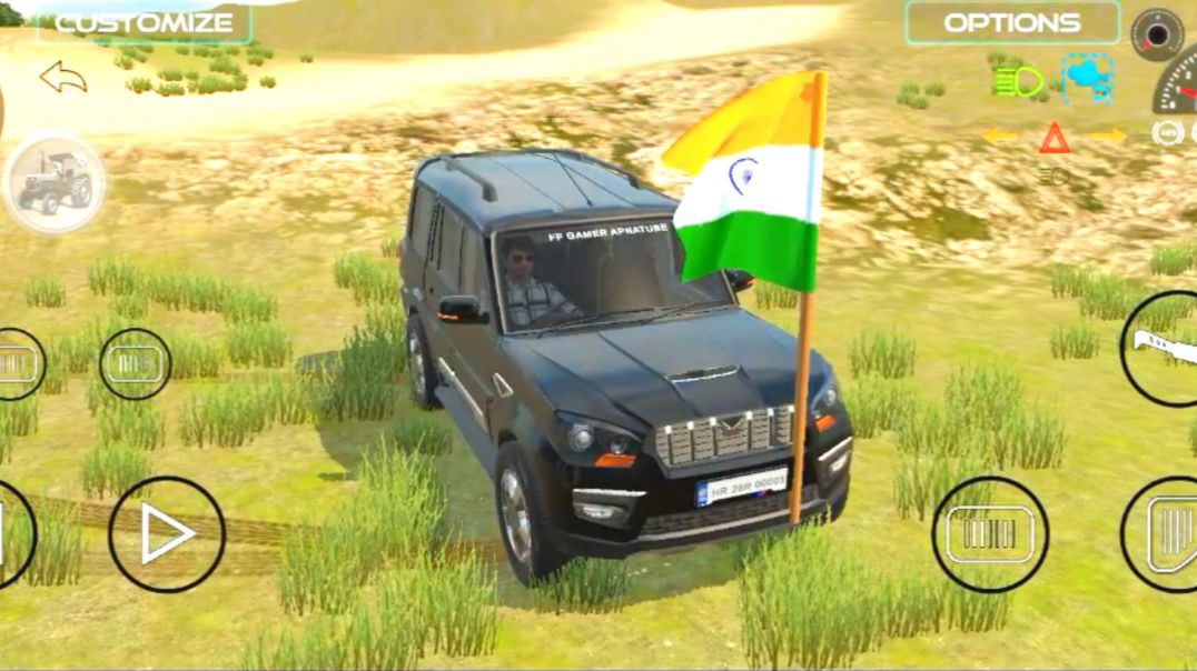 ⁣स्कॉर्पियो s11 फुल मोडिफिकेशन इंडियन फ्लैग के साथ....