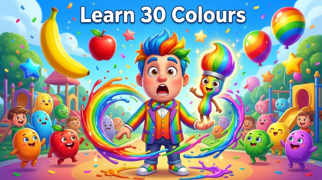 ⁣Magical Colour Party! | Learn 30 Colours for Kids