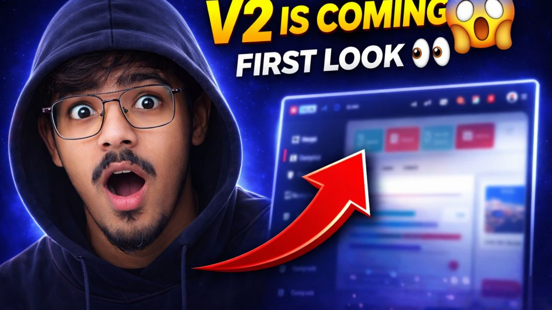⁣👉 V2 Is Coming 😱 | New UI First Look 🔥 Big Update Alert! #techzone