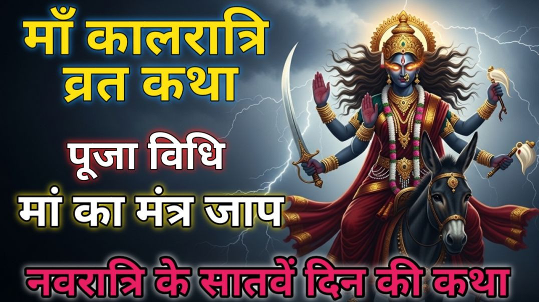 ⁣Navratri Day 7: मां कालरात्रि व्रत कथा | Fear Ends Here | Maa Kalratri Katha