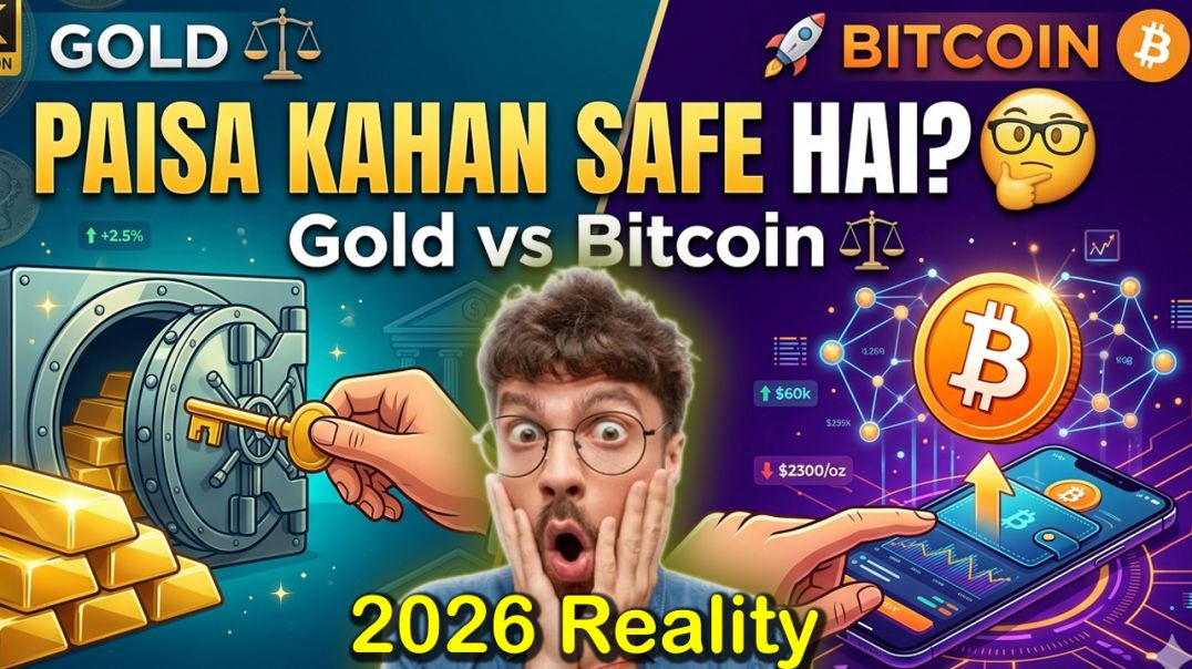 Paisa kahan safe hai? 🧐 Gold vs Bitcoin 2026 Reality Check!