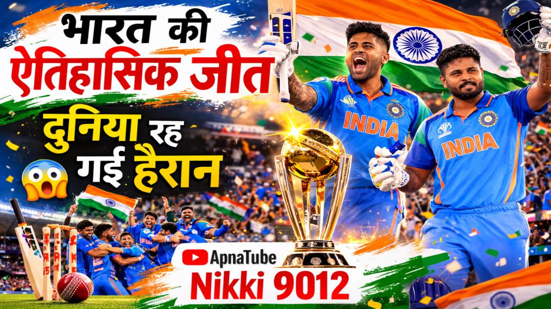 ⁣भारत की ऐतिहासिक जीत 🇮🇳🔥 दुनिया रह गई हैरान | Gyan Prakash Sharma | ApnaTube Song | Nikki 9012