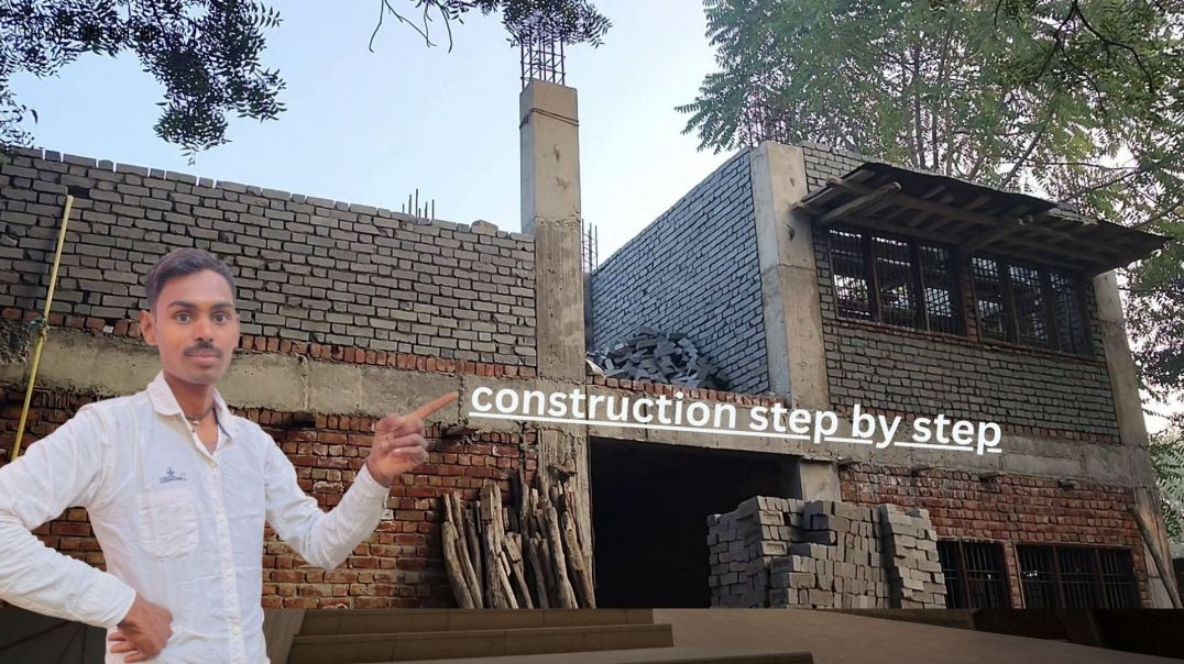 ⁣house construction step by step full video | surender halwai