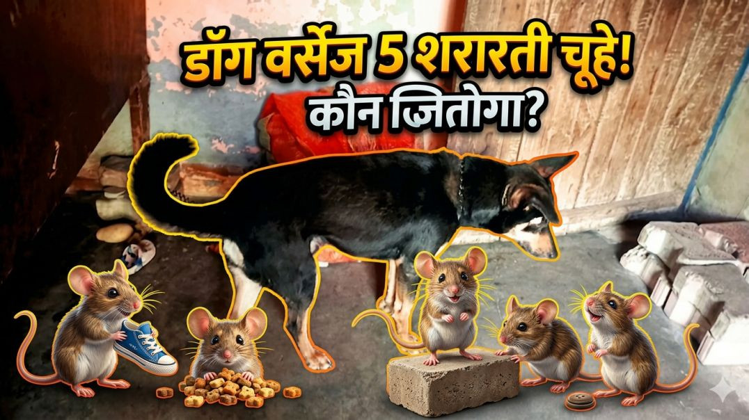 ⁣5 Chuhon Ke Vich Me Ekela Fas Gya 😁 // Comedy Video 😂