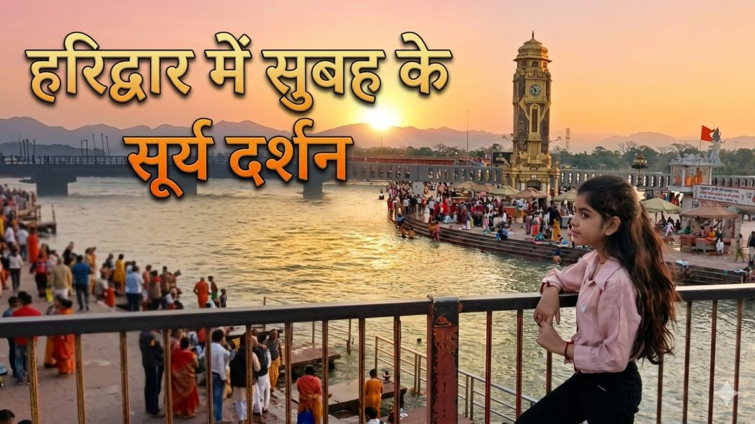 ⁣हरिद्वार में सुबह के सूर्य दर्शन | Haridwar mein Subah ke Surya Darshan| Haridwar Darshan|RuhiSaini 