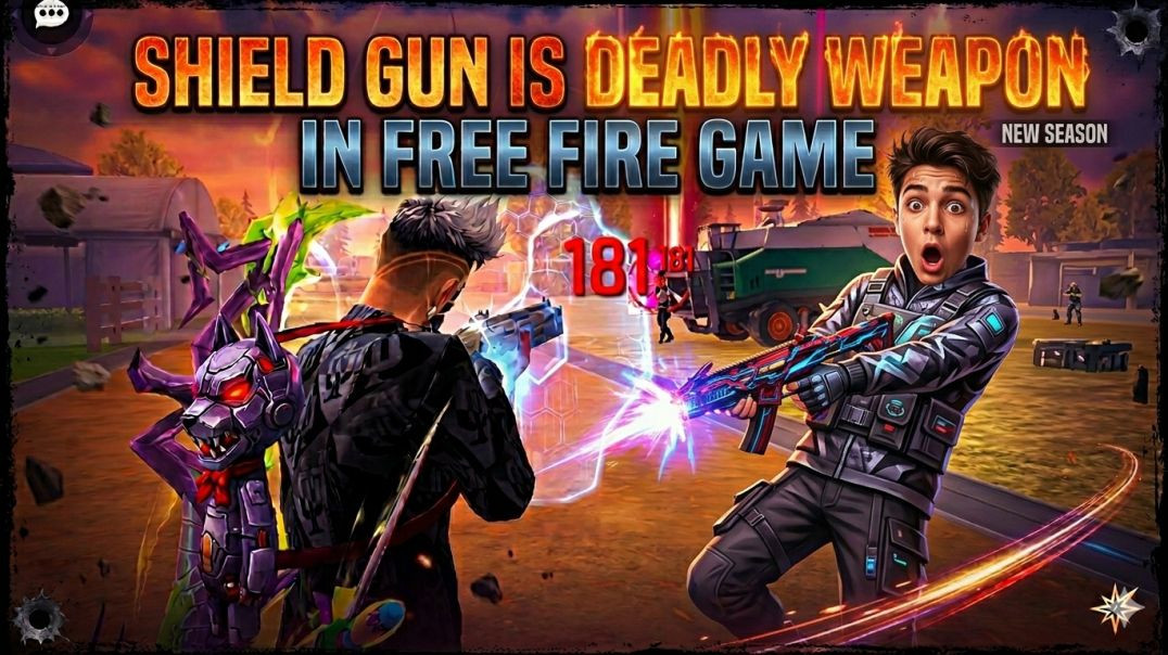 ⁣🔥 SHIELD GUN Is The MOST DEADLY WEAPON in Free Fire?! 😱 | #freefire