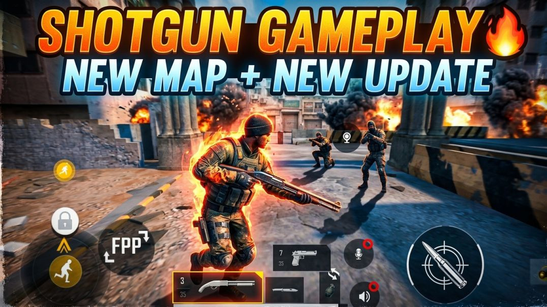 ⁣FAU-G Domination 🔥 Shotgun Gameplay | NEW MAP + NEW UPDATE 😱