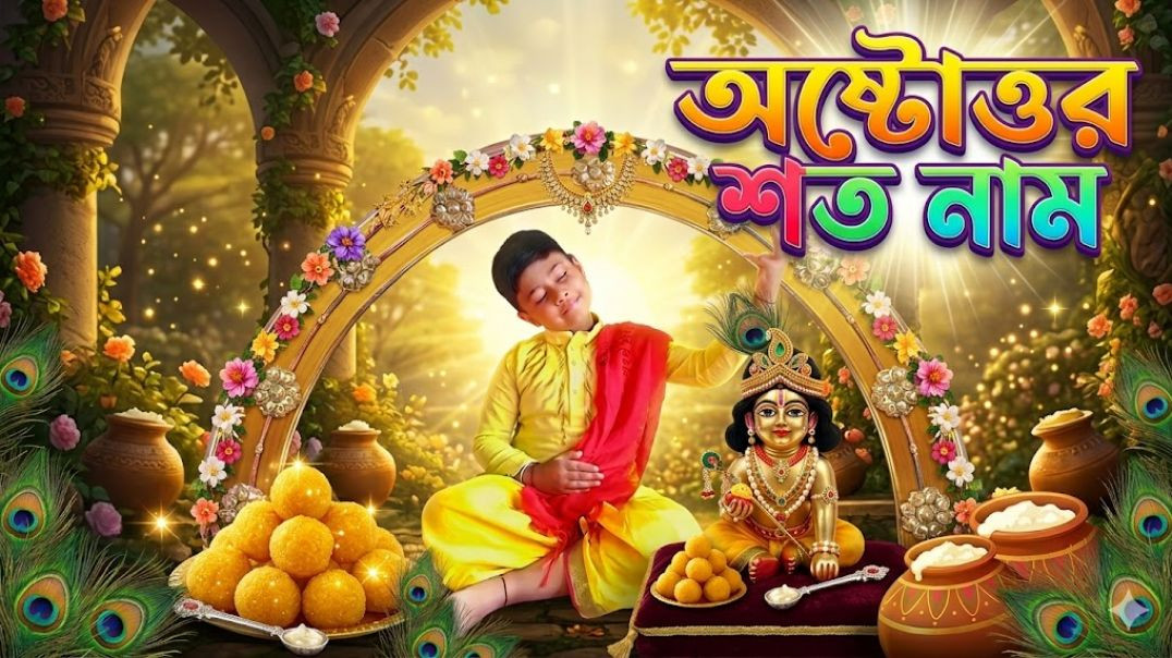 ⁣Krishner 108 Naam (কৃষ্ণের অষ্টোত্তর শতনাম) | 108 Names of Lord Krishna | Pousali Banerjee | Aalo ‎
