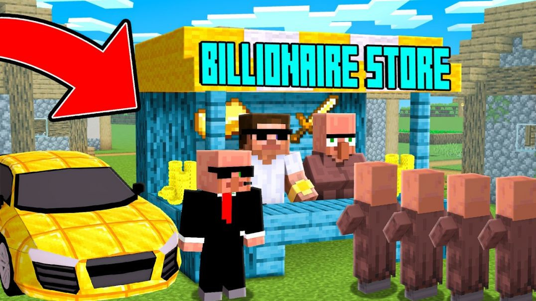 ⁣हमने माइनक्राफ्ट में एक अरबपति की दुकान खोली… [We Opened a Billionaire Store in Minecraft..]