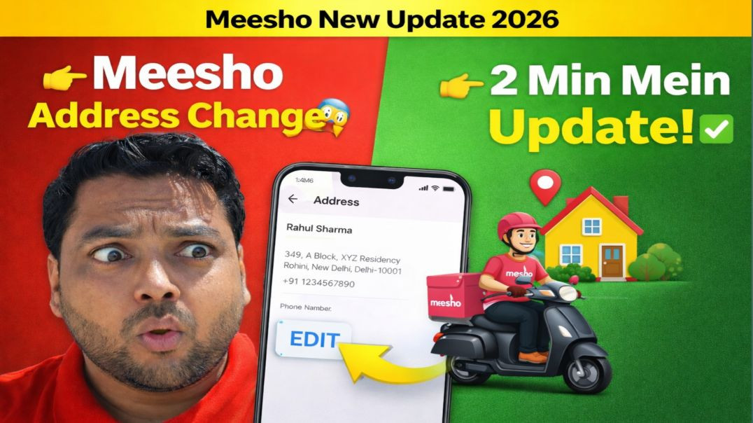 ⁣Meesho Mein Delivery Address Update Kaise Kare | Full Process 2026 #shanukasafar