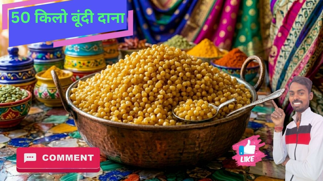 ⁣ghar par besan kaise banaye | यदि घर पर 50 किलो बूंदी दाना बनवा तो क्या-क्या सामान लगेगा आओ जान लो