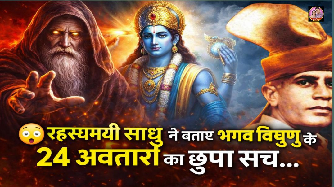 😱 रहस्यमयी साधु ने बताए भगवान विष्णु के 24 अवतारों का छुपा सच | ApnaTube Story | Mangeram Story | Ni