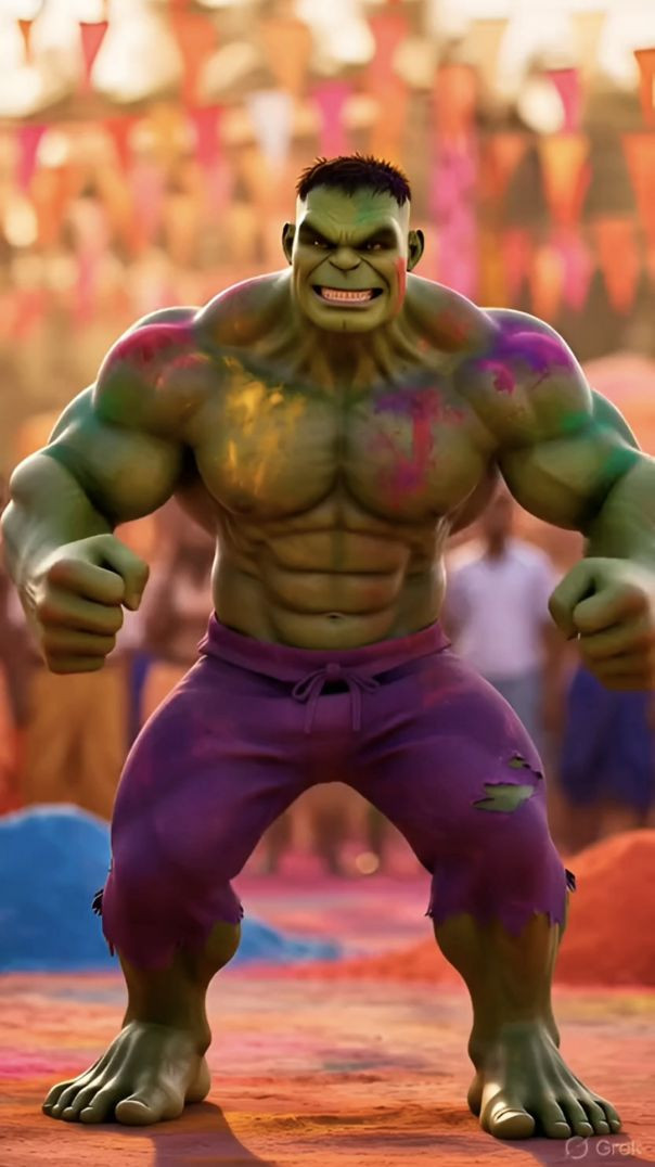 hulk ne kheli holli💜♥️👈