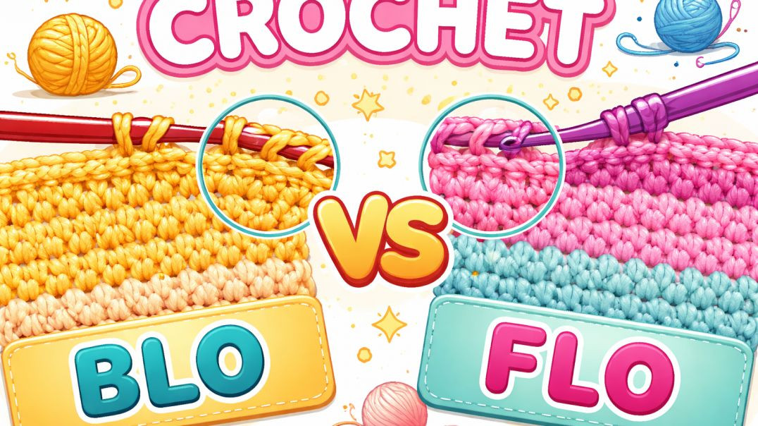 ⁣BLO and FLO  stitches