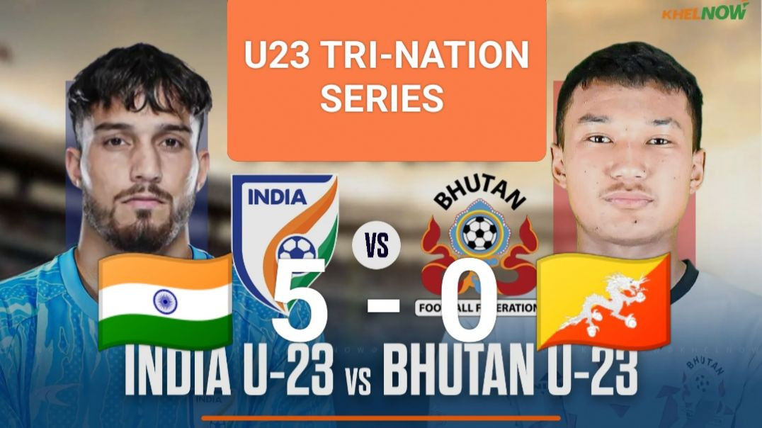⁣India 🇮🇳 5 Vs 0 🇧🇹 Bhutan U23 Tri-Nation Friendlies Foot