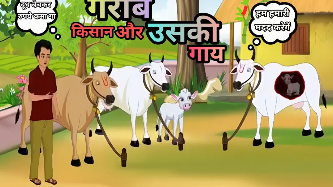 ⁣Gribe kisan aur uski gaay