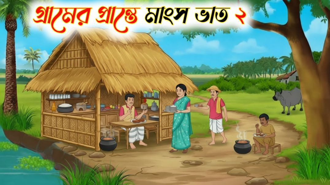 ⁣গ্রামের প্রান্তে মাংস ভাত ২ | Bangla Moral Story Cartoon Video | ঠাকুমার ঝুলি কার্টুন গল্প