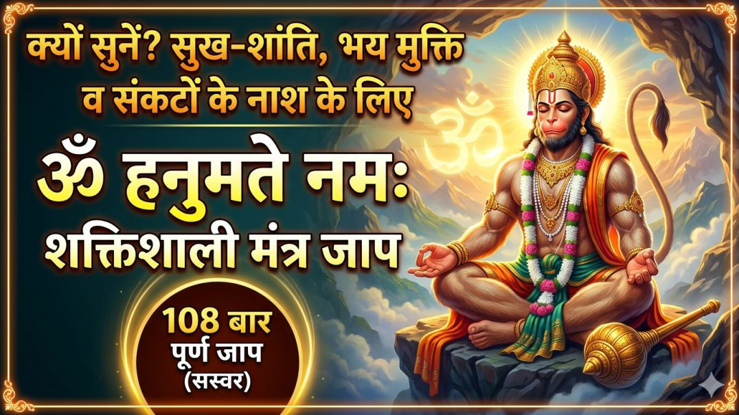 ⁣सुबह-सुबह सुन लो ये मंत्र – सारे संकट दूर होंगे | ॐ हनुमते नमः | Hanuman Mantra