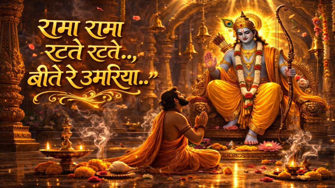 ⁣Rama Rama Ratate Ratate /LO FI Ram Bhajan /मन को शांति देने वाला श्री राम भजन /Peaceful Ram Dhun II