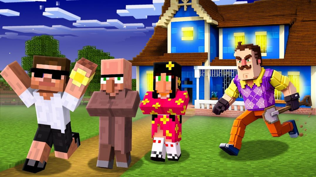 ⁣माइनक्राफ्ट में शैतान पड़ोसी से बचना..[Escaping from Evil Neighbour in Minecraft]