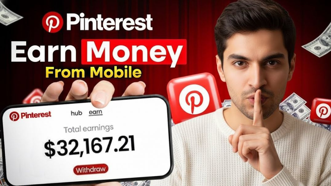 ⁣How to Earn money with Pinterest in Mobile  Pinterest Affiliate Marketing