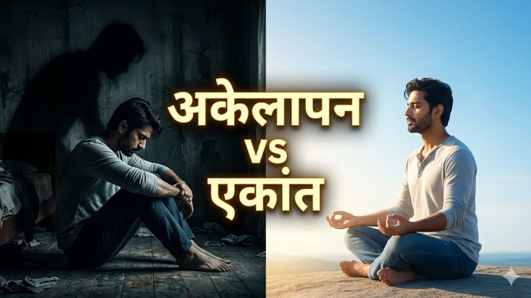⁣अकेलेपन और एकांत का फर्क समझ लो, ज़िंदगी बदल जाएगी।| Osho | #osh0naman