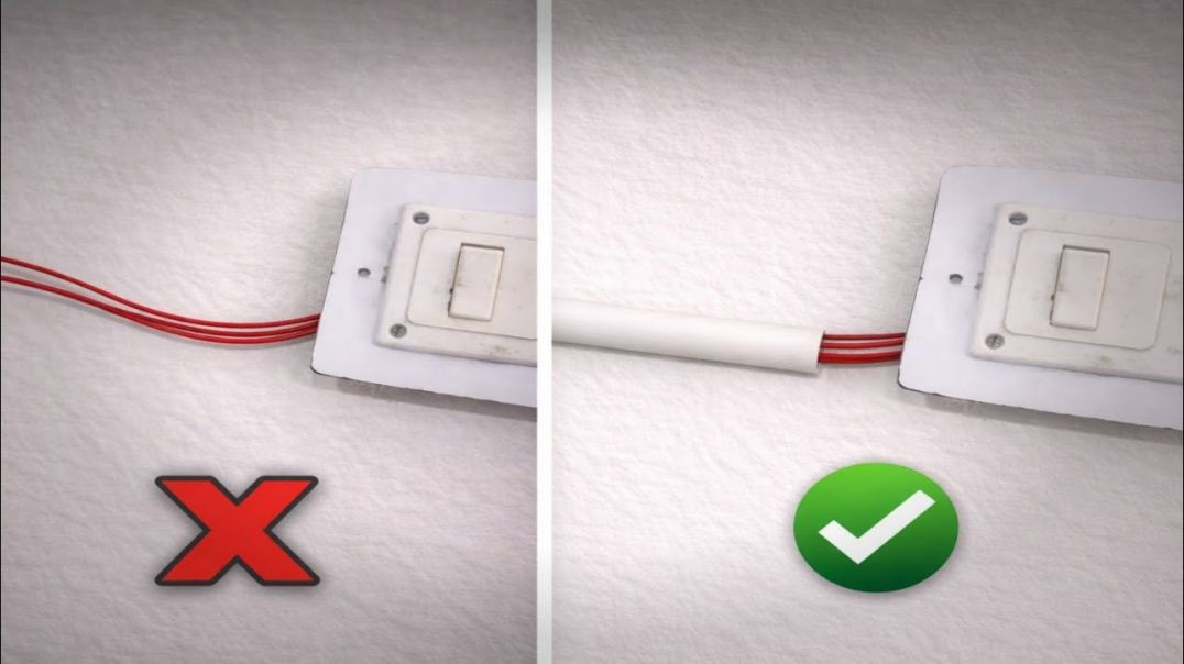 ⁣लटकने वाले तार का क्या करें_wire ko diwar ka kasa lagaya _dhila wire ka kya kare