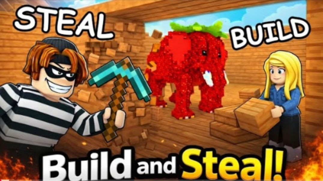 ⁣Build and Steal: Epic Adventures in Creativity!
