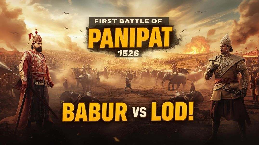 ⁣⁣First Battle of Panipat 1526 ⚔ | Babur vs Ibrahim Lodi | Mughal Empire Ki Shuruaat #shorts