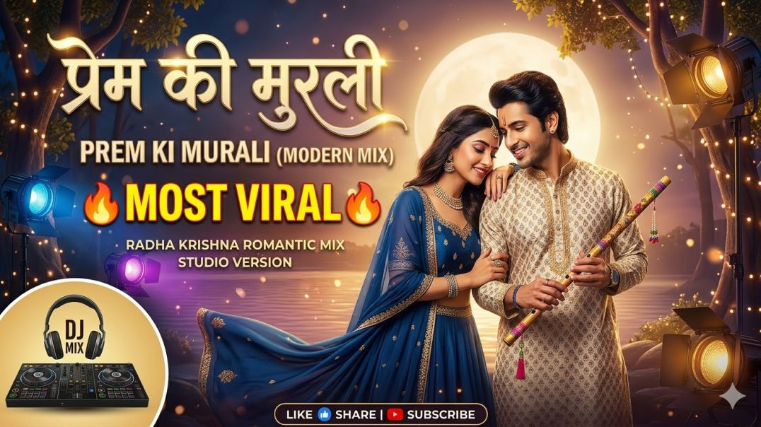 ⁣Prem Ki Murali (Modern Mix) | Radha Krishna Romantic Bhajan 2026 | New DJ Mix Bhajan