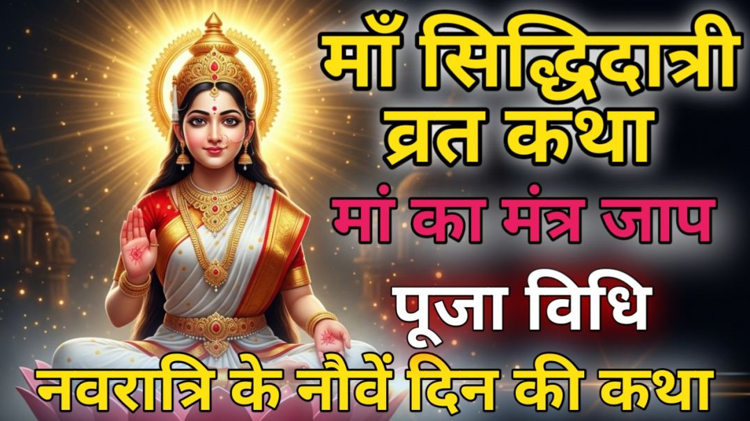 ⁣मां सिद्धिदात्री व्रत कथा | नवरात्रि नौवें दिन का महत्व