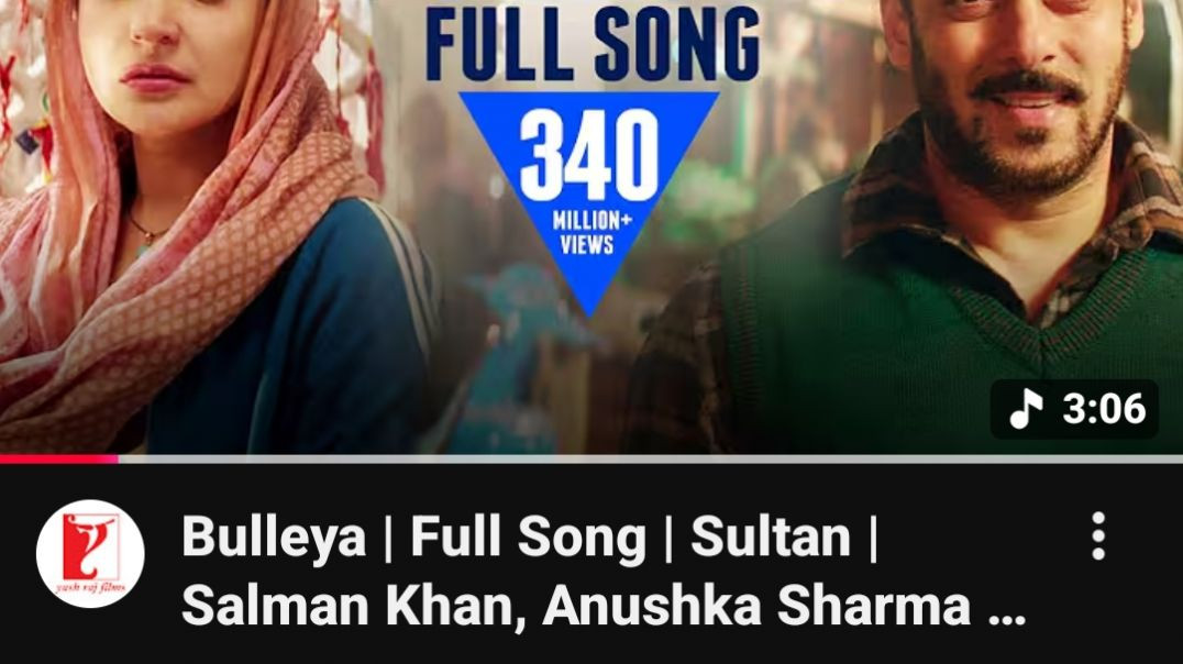 ⁣Bulleya फूल सोंग sultan salman khan anuska sharma