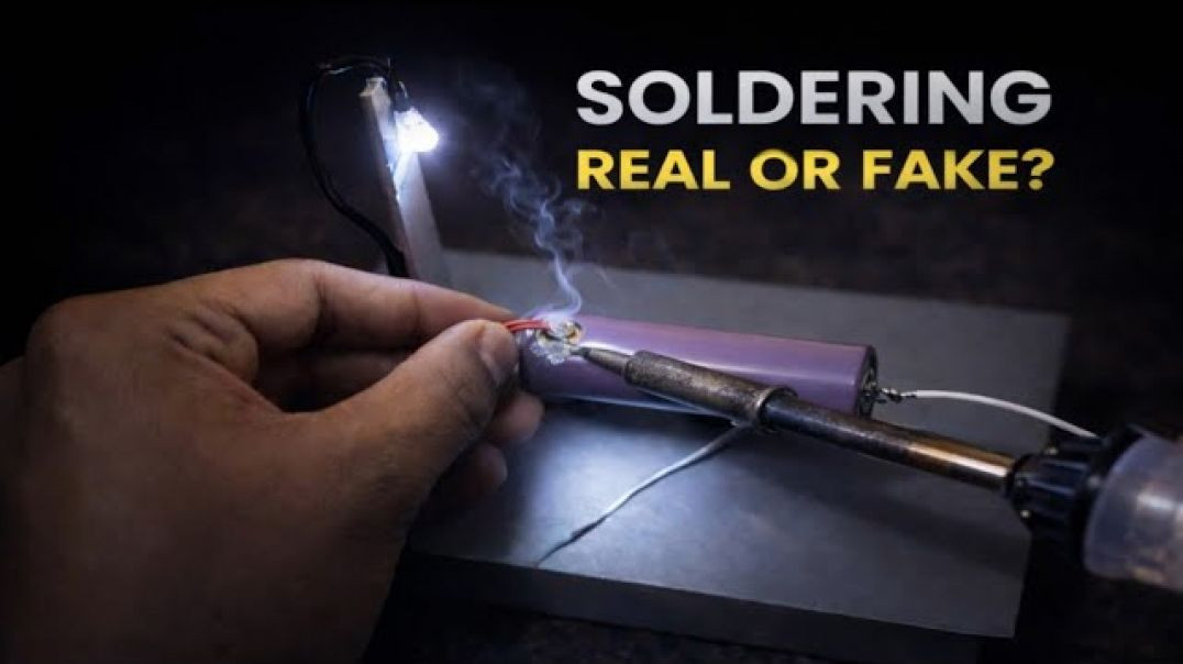 ⁣लिथियम सेल सोल्डरिंग real या fake _how to soldering lithium battery _lithium battery ke soldering