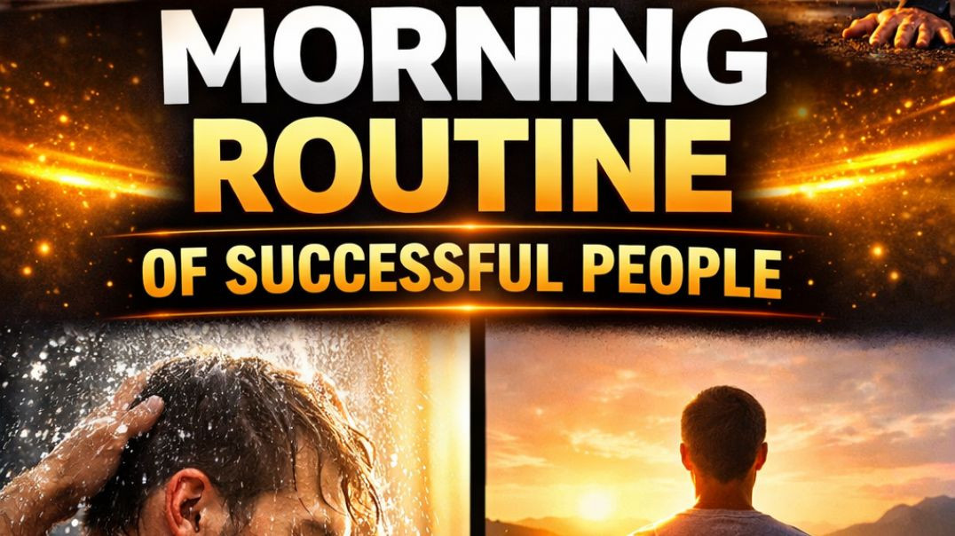 ⁣" 4 morning routine of successful people 🔥" #successhabbits #success #motivational