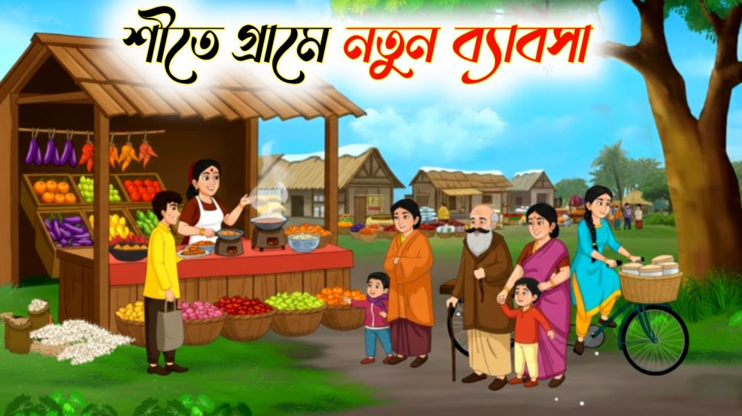 ⁣গ্রামে অতিথির নতুন ব্যাবসা | Bangla Moral Story Cartoon | ঠাকুমার ঝুলি কার্টুন গল্প