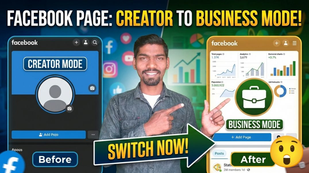 ⁣Facebook Business Mode Ke Fayde! 🚀 Creator vs Business Page