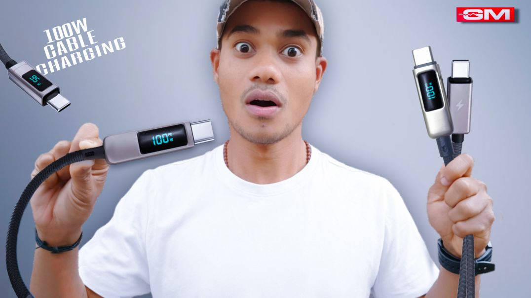 ⁣100W Type-C Fast Charging Cable With Watt Display | Unboxing & Test