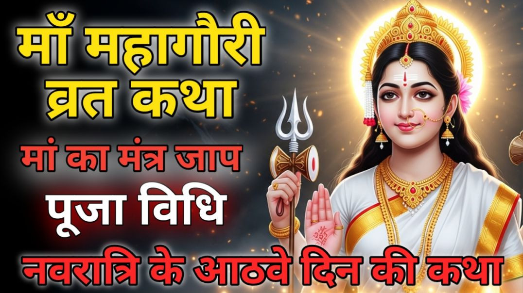 ⁣मां महागौरी व्रत कथा | Navratri Day 8 Maa Mahagauri Katha | महागौरी पूजा विधि 2026