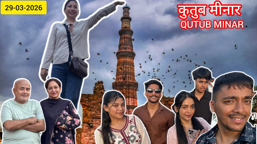 ⁣QUTUB MINAR🤩DELHI💚