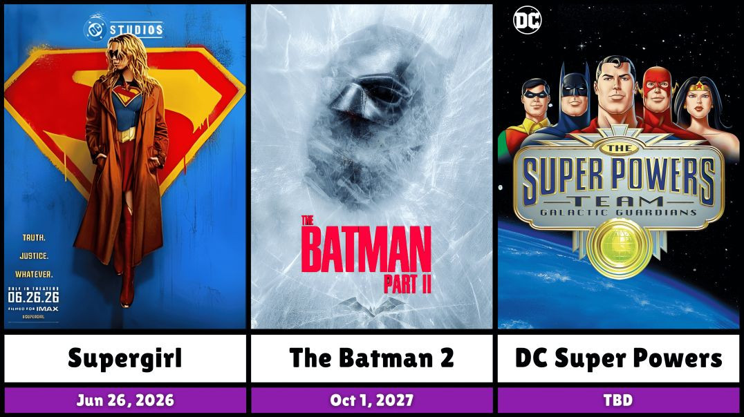 ⁣All Upcoming DCU Movies