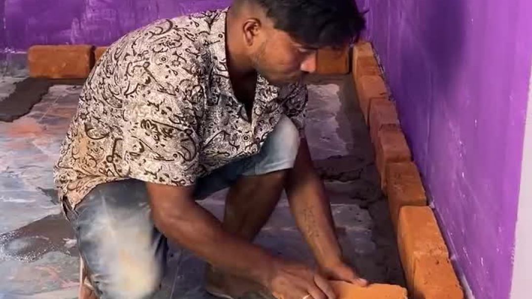 ⁣Modular Kitchen DIY Using Only Cement _crafts _Cementcraft _Kitchen kumardev studio
