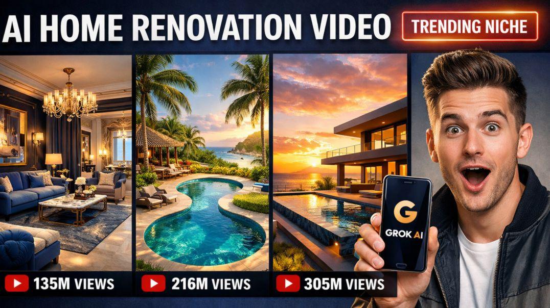 ⁣Al Home Renovation Before vs After | Viral House Transformation with Al | Al Video Kaise Banaye