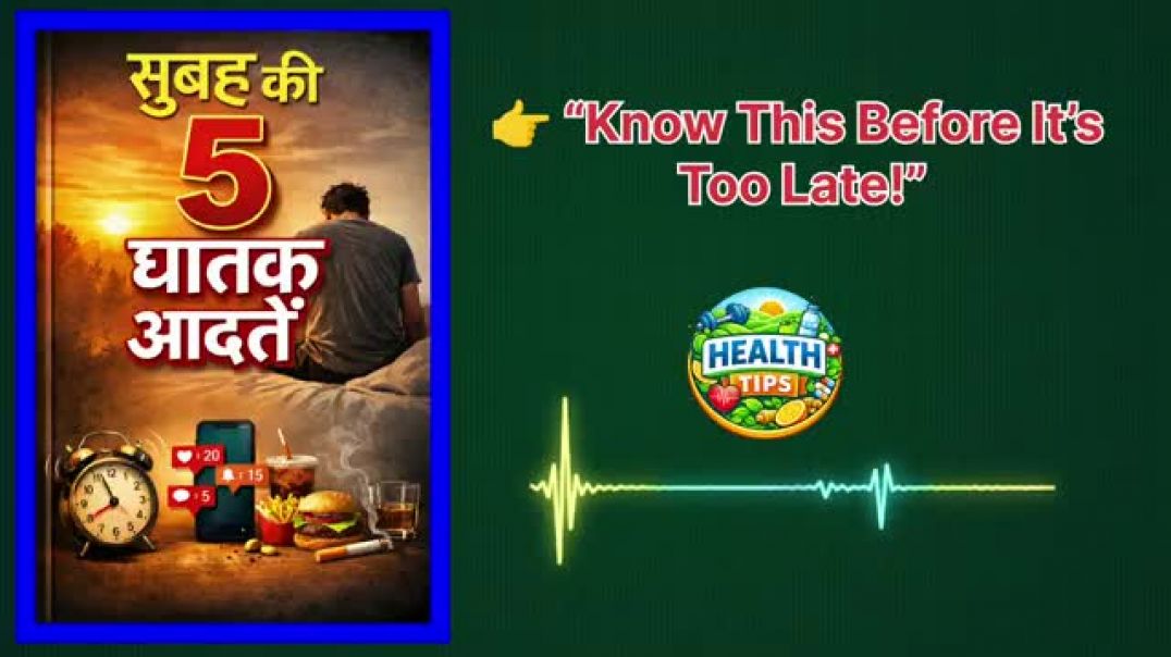 ⁣सुबह की 5 खतरनाक आदतें | हेल्थ एक्सपर्ट की चेतावनी। 👉 5 Dangerous Morning Habits | Health Warning