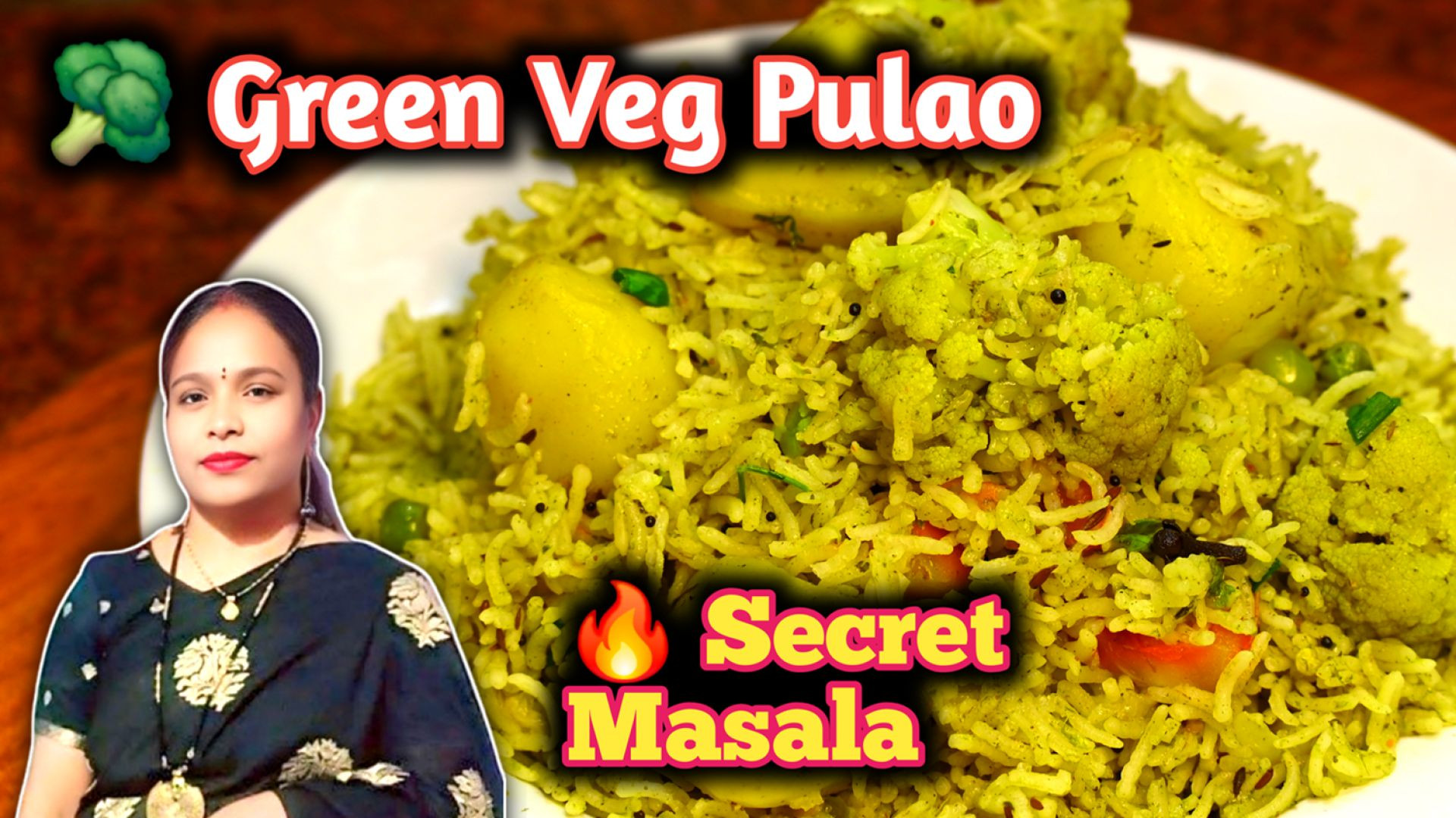 ⁣🥦 Green Veg Pulao 😋 | Secret Masala Veg Pulao 🍚 | Easy Rice Recipe 🔥