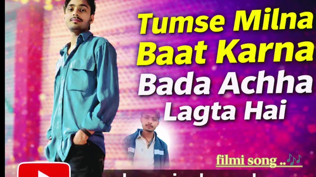 ⁣Tumse milna bate karna bda acha lgta hai/ filmi song (lyrical)/tere Naam|salman khan|bhoomika|Udit N