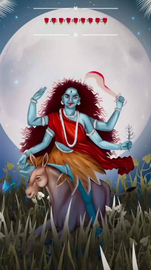 ⁣Maa🌹 kalratri 🌹devi ka 7 swaroop