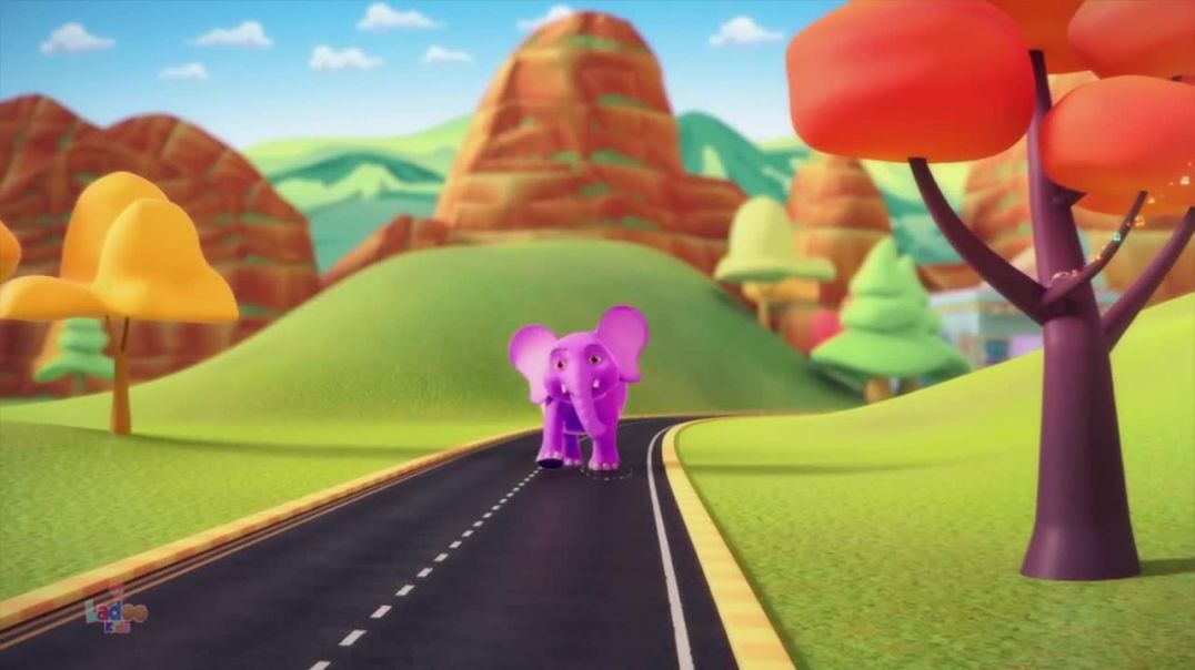 ⁣Ek Mota Hathi Ghumne Chala_ एक मोटा हाथी_ Nursery Poems and Cartoon Songs for Kids(720P_HD)