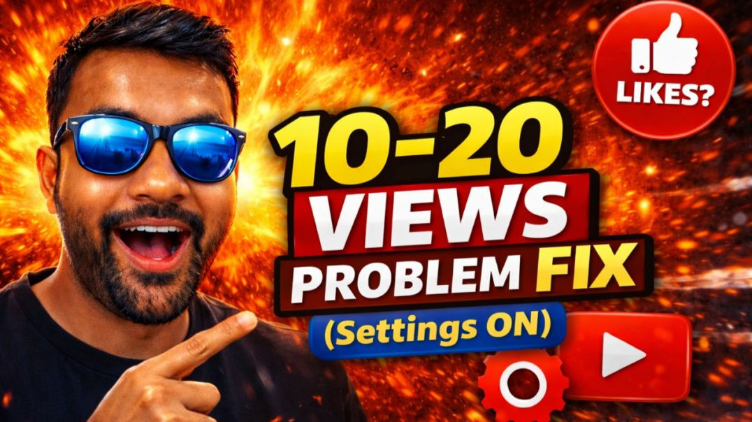⁣YouTube Par 10–20 Views Problem Fix 😱 (Settings ON Karlo!)