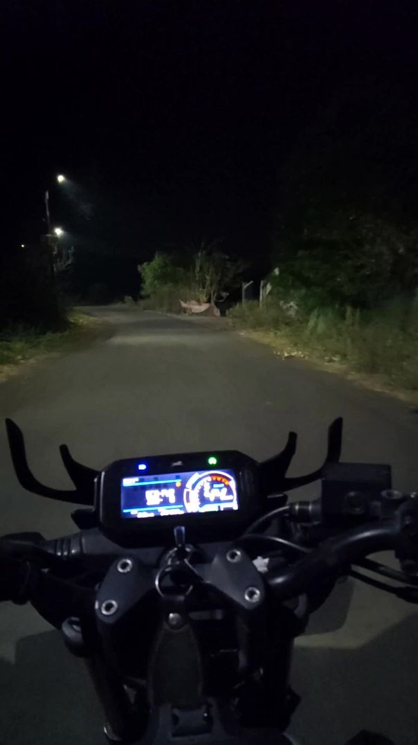 Night with bike raid