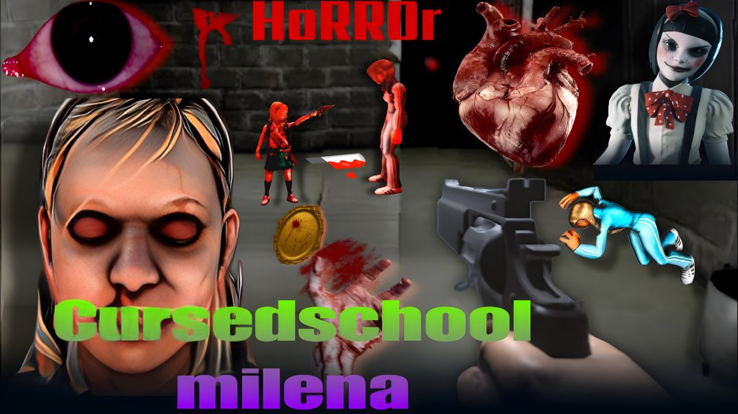 ⁣Horror game play Hindi walkthrough (secured school milena full gameplay)